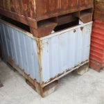 ITEM # 137 - STEEL CORRUGATED BINS 48" x 36" x 36" H