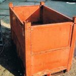 ITEM #180 - STEEL STACKABLE SOLID BINS  54" x 32" x 40" o/h