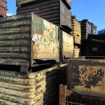 Item #374: Steel Corrugated Bins 48" x 33" x (24" ID)