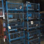 Item #379: Steel Mesh Baskets 32" x 32" x 19" o/h (11" ID)