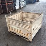 Item #408: Steel Collapsible Bins 48" x 45" x 34" o/h