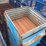 Item #406: Steel Corrugated Bins 36" x 33" x 21"