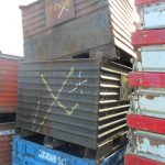 Item #472: Steel Corrugated Bins 48" x 54" x 29" o/h (24" ID)