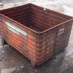 Item #510: Steel Corrugated Bins 48" x 36" x 28" o/h