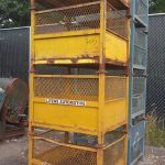 Item #535: Steel Mesh Baskets 34.5" x 40.5" x 32" o/h