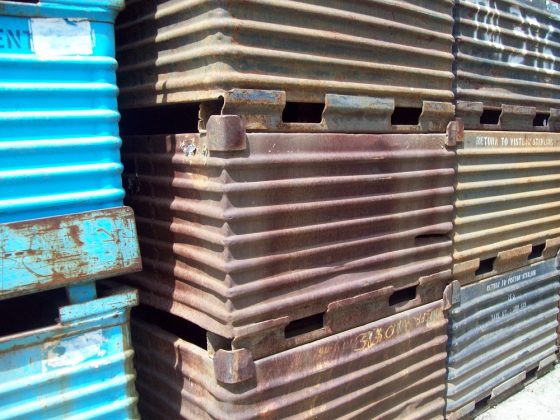 used steel corrugated bins for sale