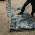 steel mesh collapsible baskets for sale