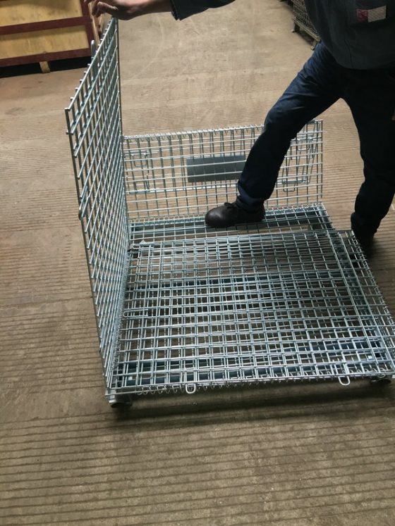 steel mesh collapsible baskets for sale