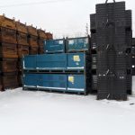 Item #625: Steel Vented Bins 128" x 48" x 34" o/h (24" ID)