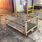 Item #665: Steel Mesh Baskets 80" x 48" x 34" o/h