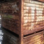 Item #648: Steel Corrugated Bins 42" x 53" x 38" o/h (28" ID)