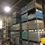 Item #724: Steel Solid Bins 40" x 48" x 39"  o/h