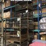 Item #726: Steel Mesh Baskets 40.5" x 52.5" x 32" o/h, gates.