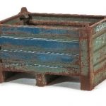 Item #796: Steel Corrugated Bins 32" x 22" x 20" o/h