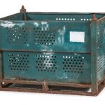 Item #792: Steel Vented Bins 48" x 36" x 34" o/h