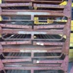 Item #840: Steel Collapsible Bins 48" x 53" x 34" o/h.