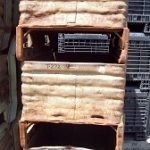 Item #835: Steel Corrugated Bins with hairpin stacking, 27" x 40" x (16" ID)