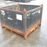 Item #889: Steel Vented Bins 48" x 45" x 37" o/h
