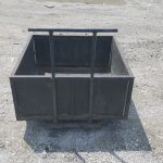 Item 896: Steel Bins OD: 38.75" x 38.75" x 23.5" o/h, ID: 36.25" x 36.25" x 16" ID