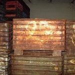 Item #882: Steel Corrugated Bins 24" x 30" x (18" ID)