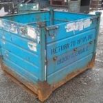 Item #890: Steel Corrugated Bins 51.5" x 44" x 30" o/h