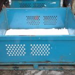 Item #888: Steel Vented Bins 48" x 36" x 26" o/h