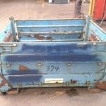 Item #996: Steel Bins 52" x 44" x 41.5" o/h, 2 gates.