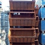 Item #1028: Steel Tapered Corrugated Bins 42" x 39" x (24" ID).