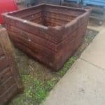 Item #1029: Steel Vented Corrugated Bins 48" x 54" x 34" o/h, (28" ID).