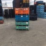 Item #1038: Steel Vented Bins 48" x 45" x 18" o/h