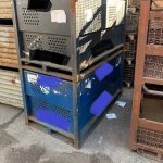Item #1072: Steel Vented Bins 60" x 36" x 36" o/h