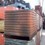 Item #2013: Steel Corrugated Bins 36" x 40" x 36" o/h, (24" ID).