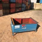 Item #1083: Steel Corrugated Bins 40" x 27" x 18" o/h