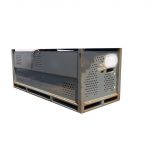 Item #2007: Steel Vented Bins 87" x 36" x 36" o/h, gate.