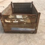 Item #2059: Steel Corrugated Bins 64" x 48" x 33" o/h, no gates.