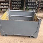 Item #2053: Steel Solid Bins 51" x 44" x 30" o/h no gates.