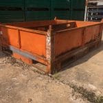 Item #2056: Steel Solid Bins 60" x 48" x 20" o/h, no gates.