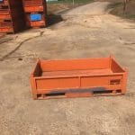 Item #2058: Steel Solid Bins 64" x 36" x 17" o/h, no gates.