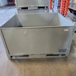 Item #2086: Steel Bins 60" x 52" x 34" o/h, no doors.