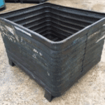Item #2105: Steel Corrugated Bins 41" x 34.5" x 27.5" o/h, STND.