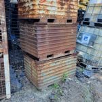 Item #2110: Steel Corrugated Bins 33" x 48" x 30" o/h, (24" ID).