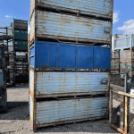 Item #2159: Steel Corrugated Bins 96" x 48" x 36" OA ht.