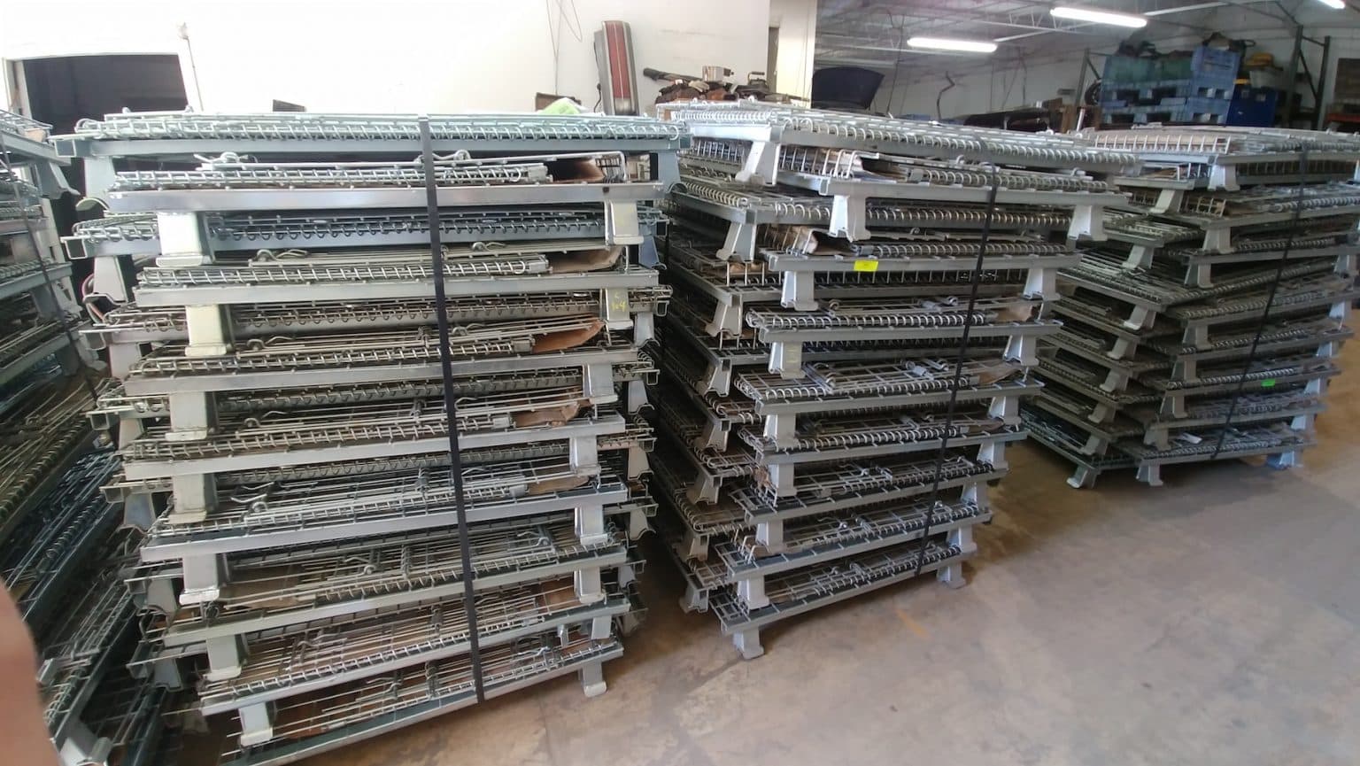 Item 2183 Steel Collapsible Mesh Baskets 40" x 48" x 36" OA ht, (30