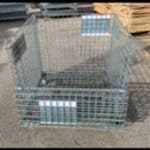 used steel collapsible mesh baskets