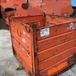 Item #2298: Steel Bins 51 1/2" X 44 1/2" X 46" OA ht, gate.