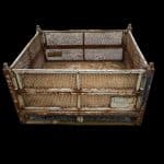 Item #2324: Steel Perforated Bins 48" x 45" x 25" OA ht 4 gates.