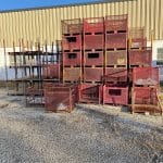 Item #2339: Steel Mesh Baskets 36" x 36" x 28" OA ht.