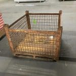 Item #2353: Steel Mesh Baskets 48" x 40" x 33.125" OA ht, (24" inside ht).
