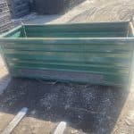 Item #2390: Steel Corrugated Bins 84" x 32" x 34" OA ht, 2 gates.