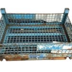 Item #2388: Steel Mesh Baskets 45" x 29" x 19" OA ht.
